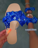 Teaghan Blue Bandana Sandal